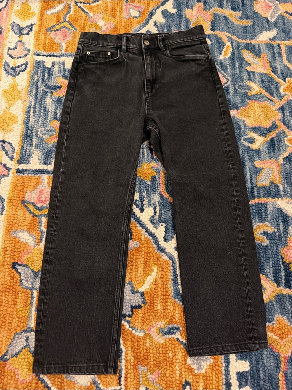 NWT Wandler SZ 26 Black Straight-Leg Jeans